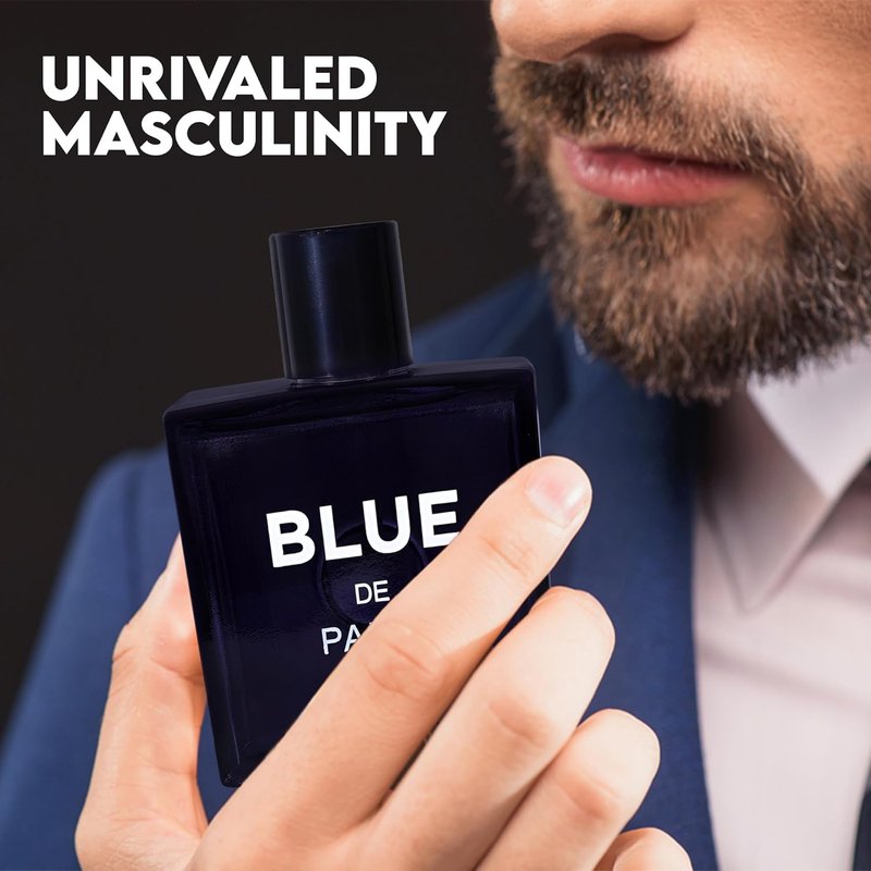 AFLUXE Cologne for Men Set 4 Combo Sets(717SexyM/BlueD Paris/AQUA CEO/Versatile) Eau De Parfume/Toilette Natural Spray Each 100ML Men Perfume Long Lasting Fragrance for Daily Use