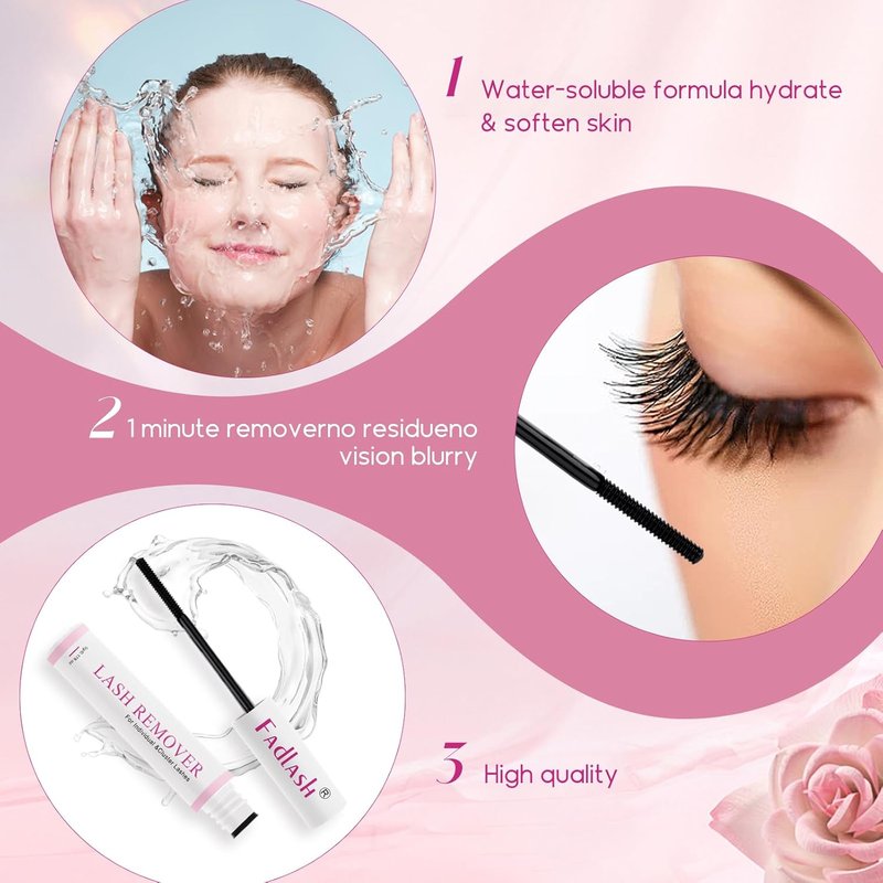 FADLASH Lash Glue Remover - Easy Removal for Lash Extensions | 5ml Clear Formula