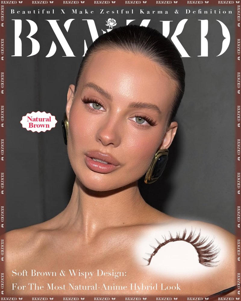 Brown Lash Clusters Wispy Individual Lashes Natural Volume Lash Extension 10-18mm C Curly Eyelash Clusters Dark Brown Cluster Eyelash Extensions Fluff Individual Eyelashes by BXMZKD