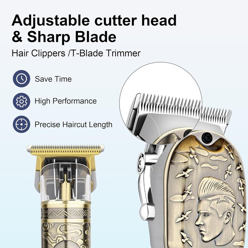 LQT Hair Clippers - Professional Cordless Clippers with LED Display & Rechargeable Beard Trimmer | Hair Cutting Kit