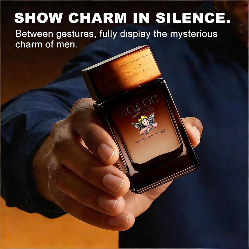 Pheromone Infused Cologne for Men - Spicy Woody Amber & Cinnamon Fragrance | Long-Lasting Men's Perfume