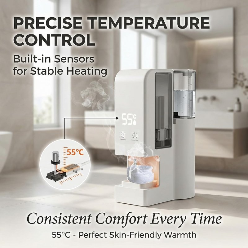 Automatic Hot Towel Dispenser, Face Towel Warmer 5-Second Rapid Heating, 55°C Constant Temp Heated, Suitable for Skincare, Cleansing and Physical Therapy. (100towel)