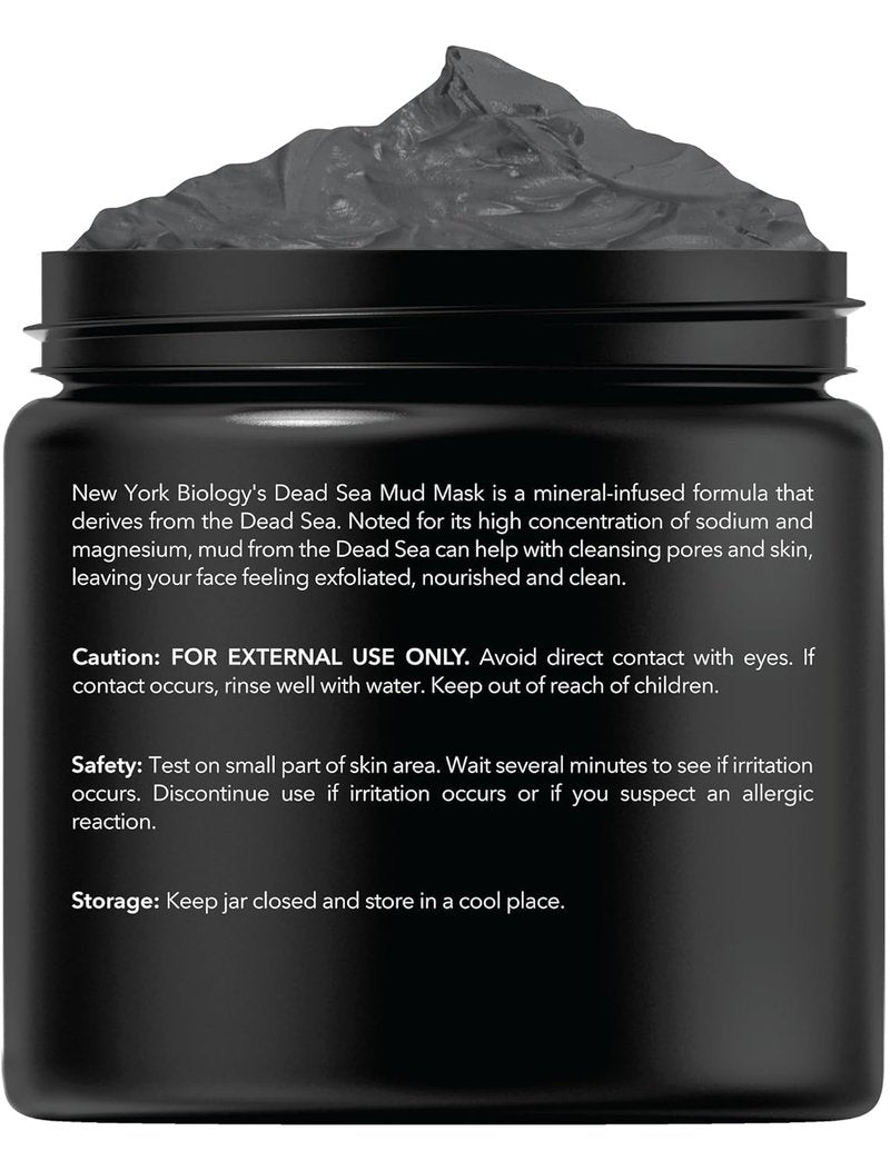 Dead Sea Mud Mask for Face & Body - Spa Quality Pore Refiner | Natural Skincare for Oily Skin | 8.8 oz