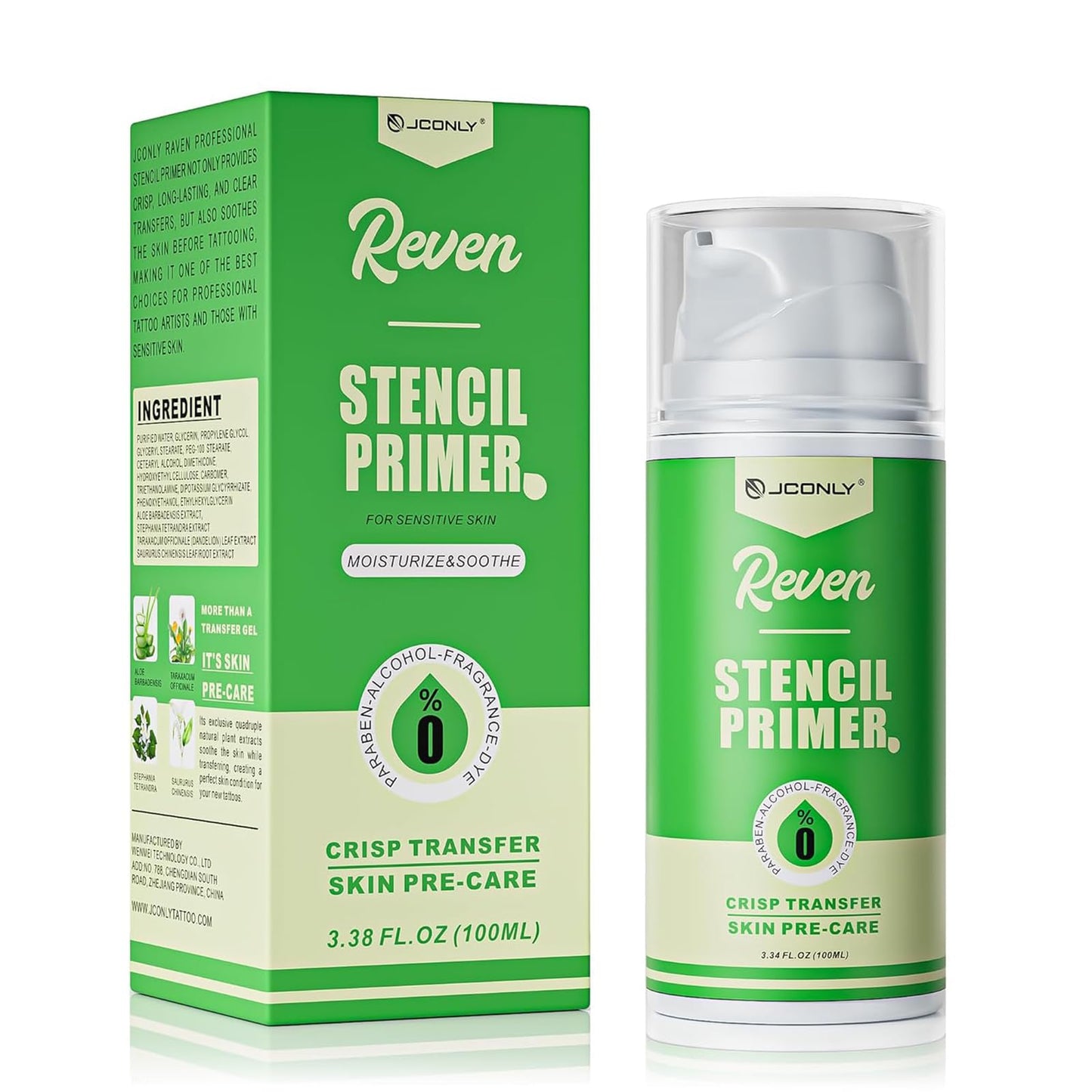 Rayyl Tattoo Stencil Gel Transfer Cream 3.5oz – Professional Tattoo Stencil Primer for Crisp Long-Lasting Transfers, Skin-Friendly Tattoo Transfer Gel for Beginner Artists 3.5oz (100ml)