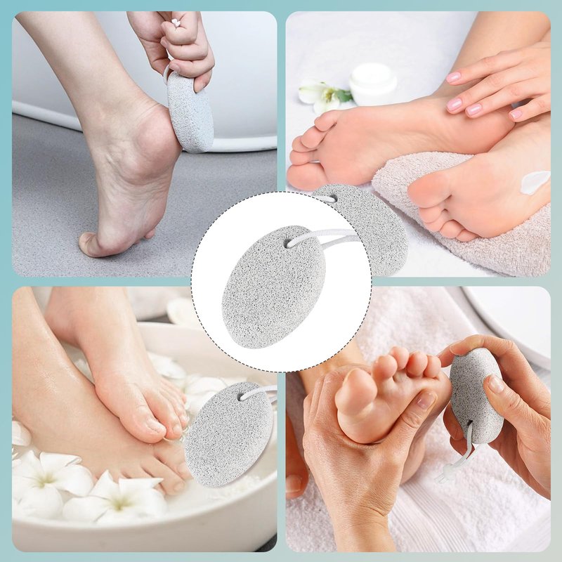 robwibw 2 Pack Foot Pumice Stone for Feet,Pumice Stone for Feet and Hands Pedicure Tools Hard Skin Callus Remover Pumice for Hanging in Shower