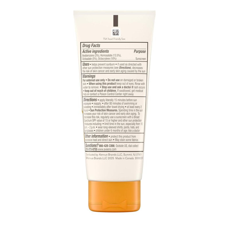 Aveeno Face Sunscreen SPF 60 - Hydrating & Water Resistant for Sensitive Skin | Travel Size 2 fl oz
