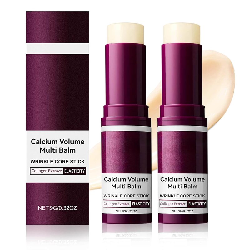 Skiennix Calcium Multi Balm Stick - Firming & Hydrating Collagen Balm for Eye, Face & Neck (2PCS)