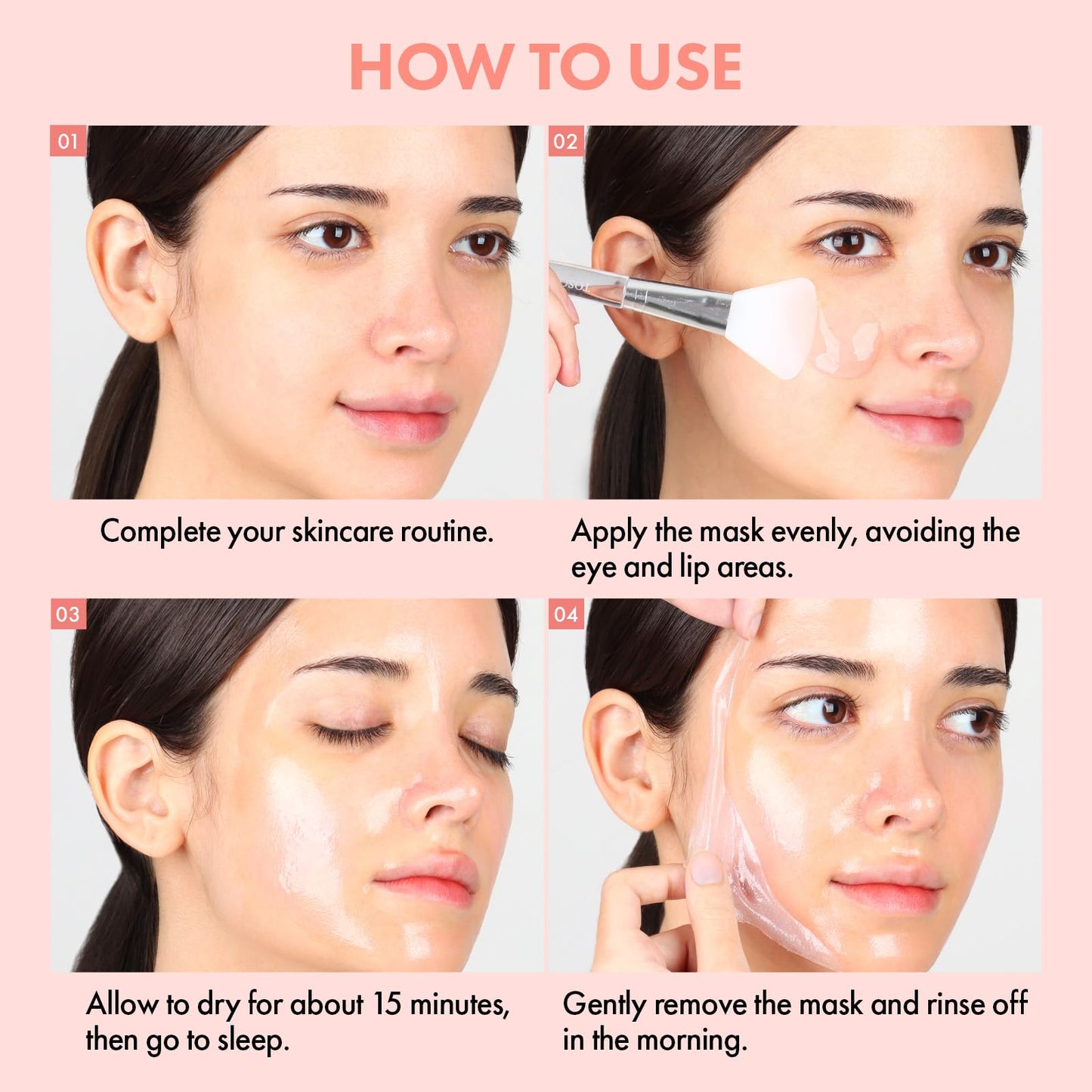 TOSOWOONG Collagen Overnight Wrapping Mask, 81% Collagen Peel Off Facial Mask for Firming Glass Glow Skin, 8 Hyaluronic Acids, Anti-Aging, Elasticity & Hydration, Korean Skincare, 75 ml / 2.53 fl. oz.