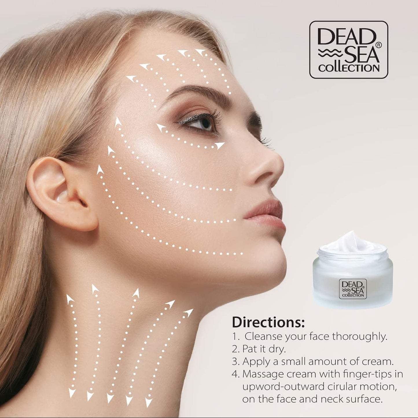 Dead Sea Collection Night Cream for Face with 2% Retinol, Dead Sea Minerals, and Vitamin E – Anti Aging Nourishing Skin Care Moisturizer to Reduce Wrinkles (1.69 fl. oz)