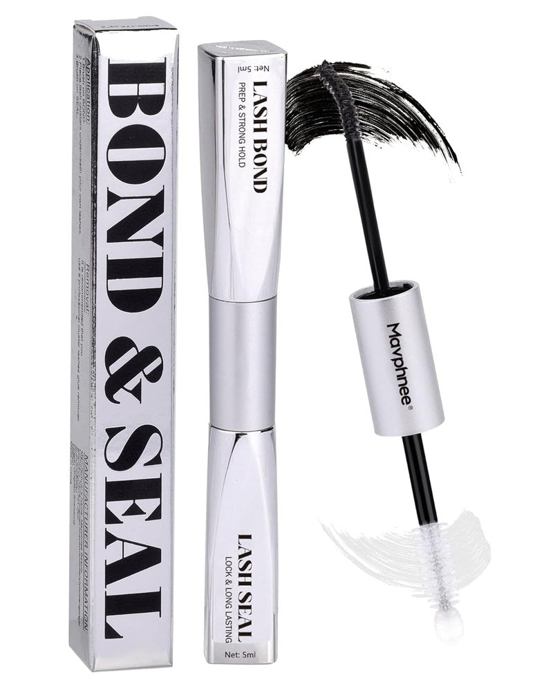 Mavphnee Lash Bond and Seal - The Ultimate 72H+ Waterproof Lash Glue for DIY Cluster Eyelash Extensions at Home, Strong, Sleep-Proof Hold for Professional Results