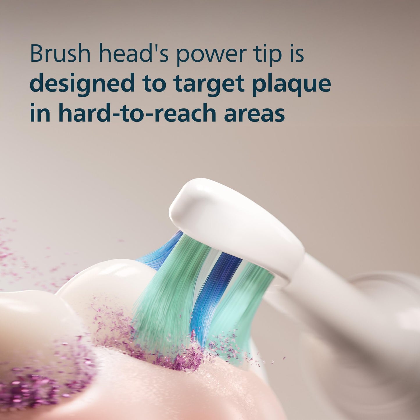 Philips Sonicare C2 Plaque Control, Genuine Replacement Electric Toothbrush Heads for Sonicare Handle Owners, Plaque Removal, White, 2 Pack, HX9022/77