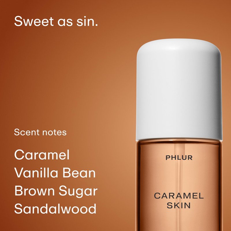 PHLUR Sweet Skin Trio ($78 Value) - Exclusive 3pc Travel Size Body Mist Set ft. Vanilla Skin, Heavy Cream, Caramel Skin (3 x 3 fl oz)