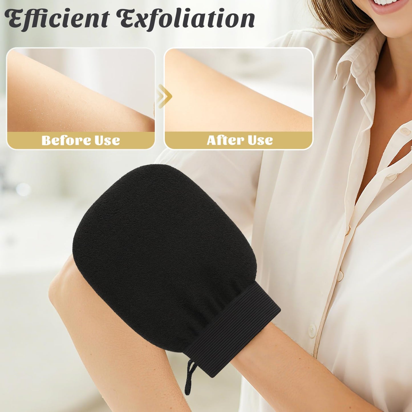 Brvlsoc 2-Pack Hemp Bath Gloves – Natural Shower Mitts for Body Scrub, Gentle Exfoliating Washcloth Mittens for Men & Women Skincare