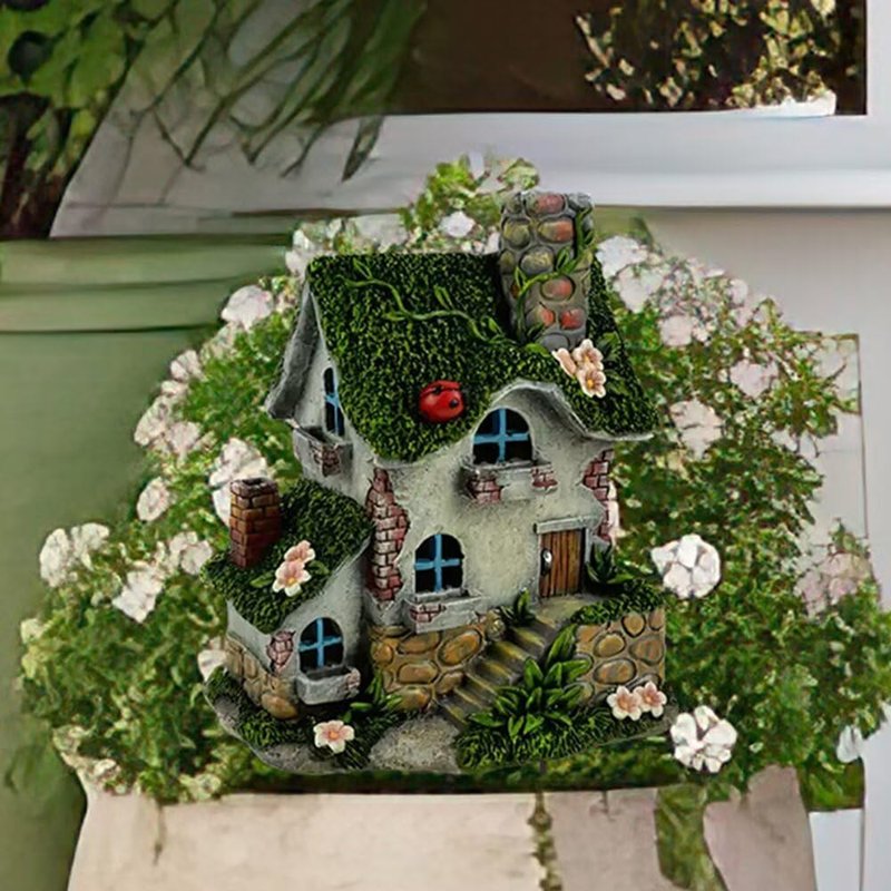 House Acrylic Garden Stake, Indoor and Outdoor Garden Acrylic Decoration, Suitable for Flower Pots and Landscape Beautification, Suitable for Courtyards and Lawn