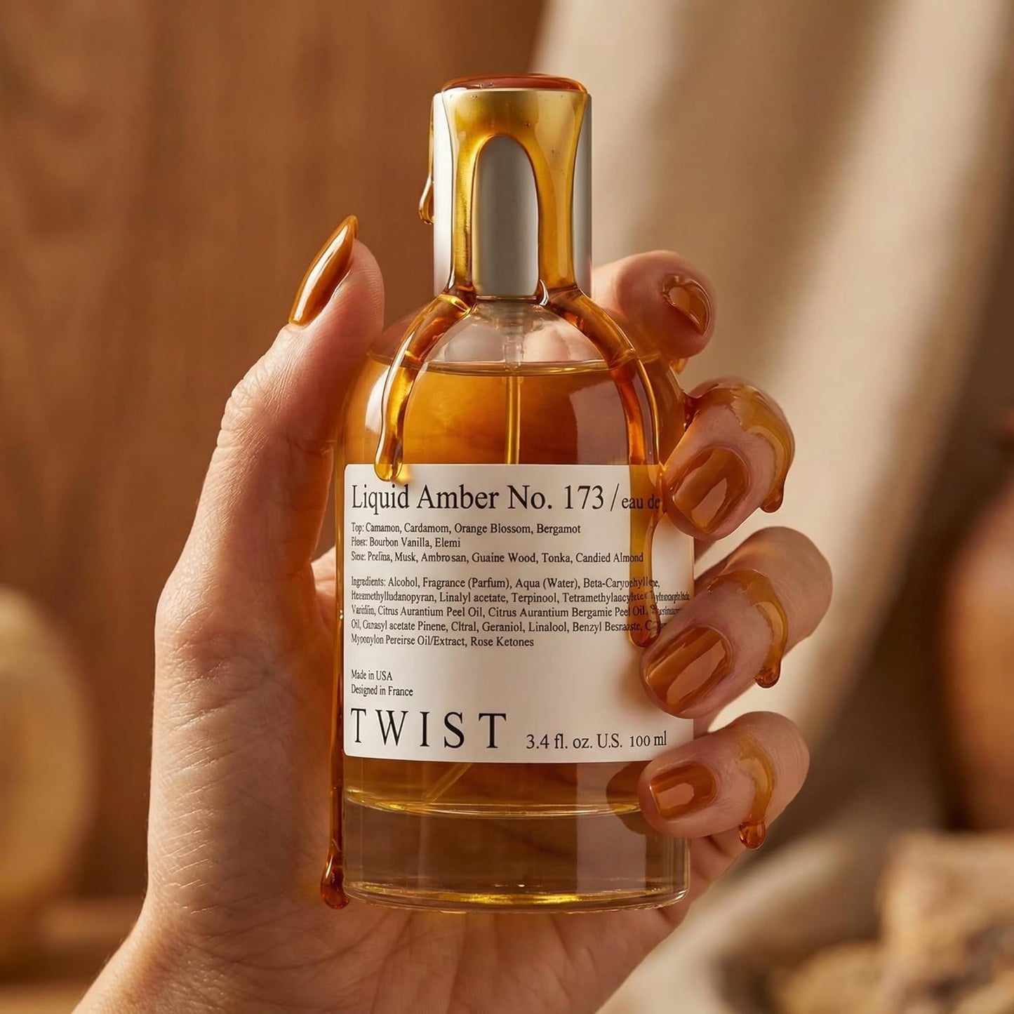Twist Golden Oud No. 171 - Long-Lasting Unisex Eau De Parfum | Amber Oud Gold Edition, 100 ml