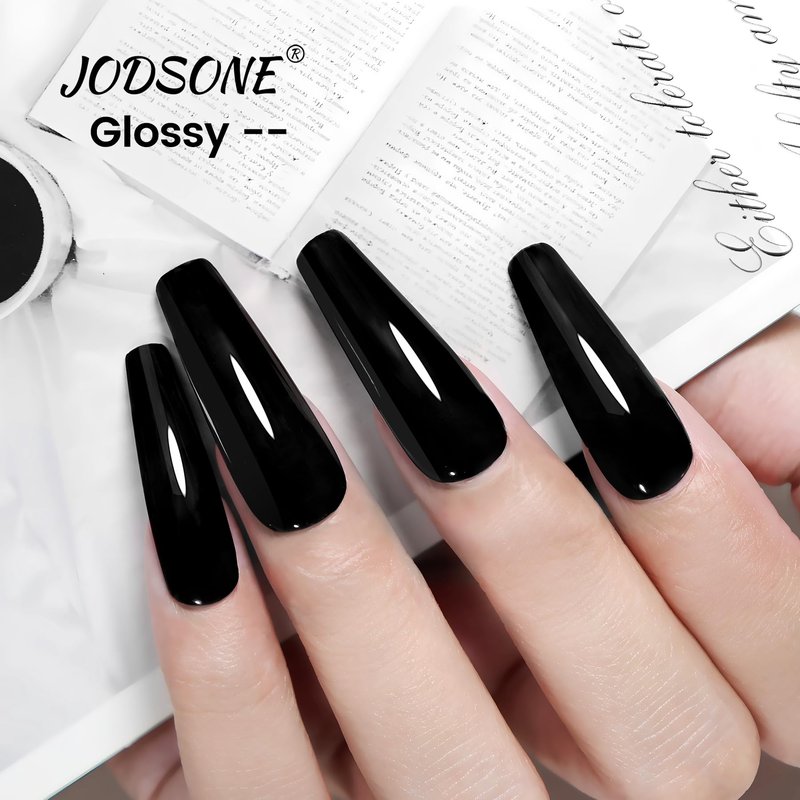JODSONE 18ml Gel Nail Polish Black Gel Polish Soak Off U V Lamp Gel Polish Nail Art Manicure Salon DIY at Home Gift for Women