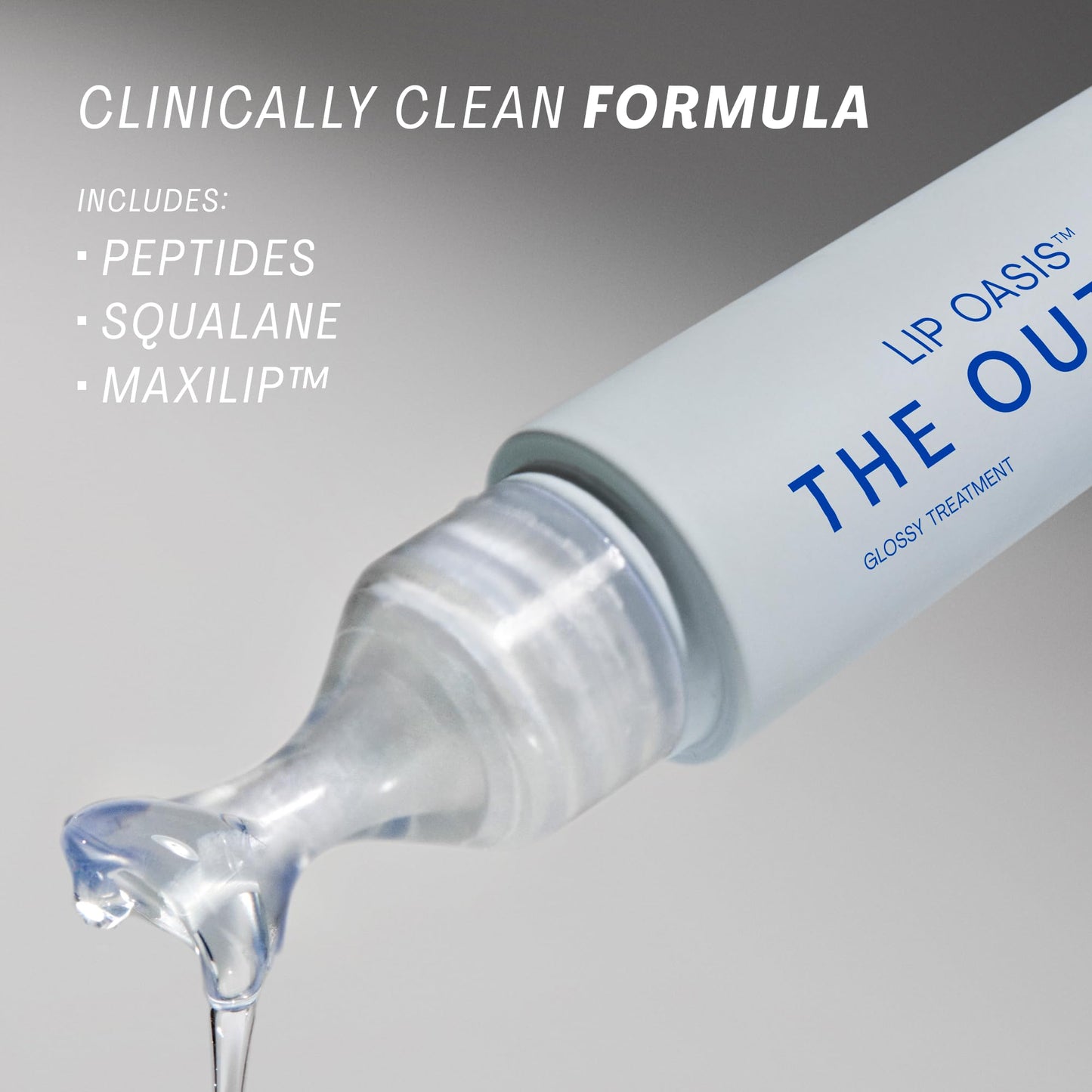 The Outset Lip Oasis Hydrating Lip Balm, Glossy Moisturizing Lip Treatment for Dry, Sensitive Lips, Clean, Vegan & Gluten-Free, Clear, 0.3 oz