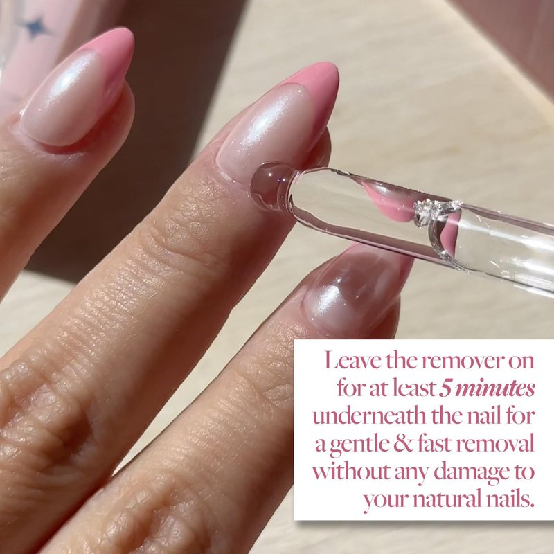Glamnetic Brush-On Nail Glue & Odorless Remover | Super Strong, No Acetone, Gentle Formula