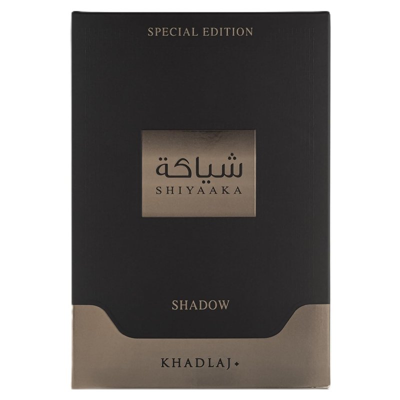 Khadlaj Shiyaaka Shadow Eau de Parfum Spray - Long-Lasting Spicy, Woody, Fruity Fragrance for Unisex | 3.4 Ounce / 100 ml