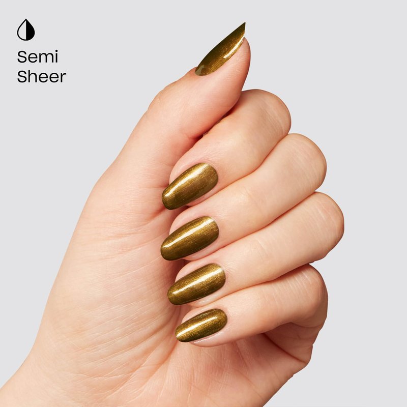 OPI Infinite Shine Have a Brittle Fun | Semi-Sheer Bright Warm Bronze Shimmer Long Wear Nail Polish | Good Enough to Treat Collection | Holiday 2025