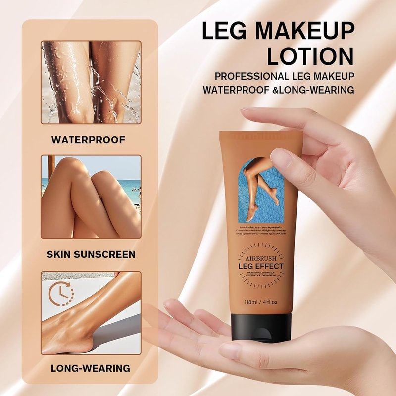 Regine Switzerland Leg Makeup - Waterproof, No Transfer Scar Cover for Flawless Skin Tones (1# Fairest Glow)