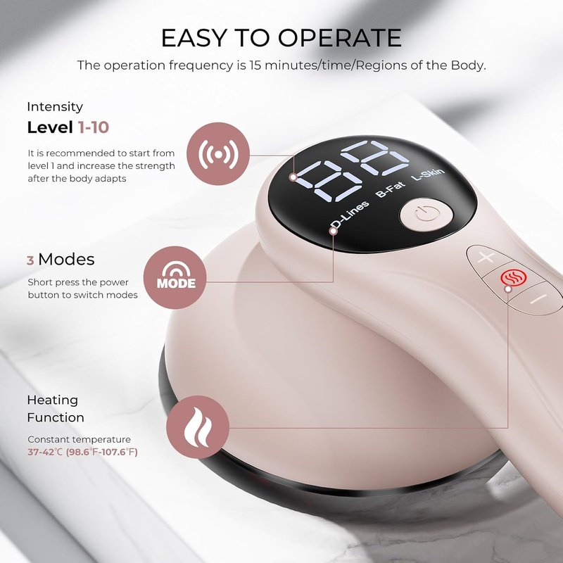 Skiennix Cellulite Massager - Electric Body Sculpting Machine for Skin Tightening | Tones Belly, Waist, Arms, Buttocks, Legs