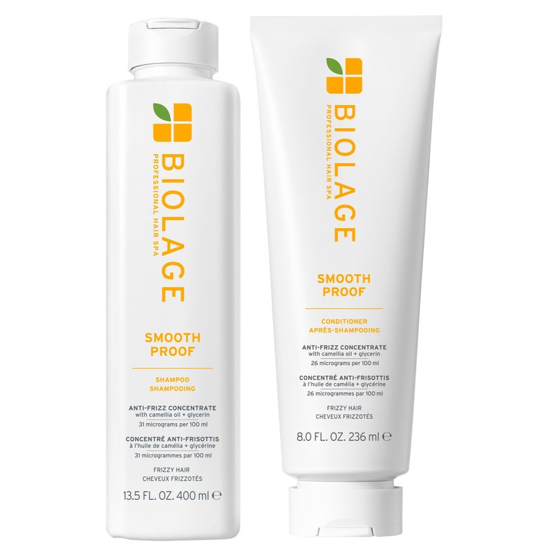 Biolage Smooth Proof Shampoo & Conditioner Set, Cleanses, Smooths & Controls Frizz, For Frizzy Hair, Paraben & Silicone-Free, Vegan
