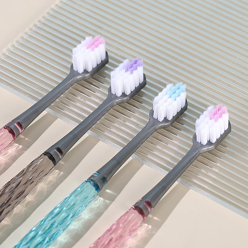 EasyHonor Soft Toothbrushes - Medium Bristle Design with Non-Slip Handle | 6 Pack for Sensitive Gums