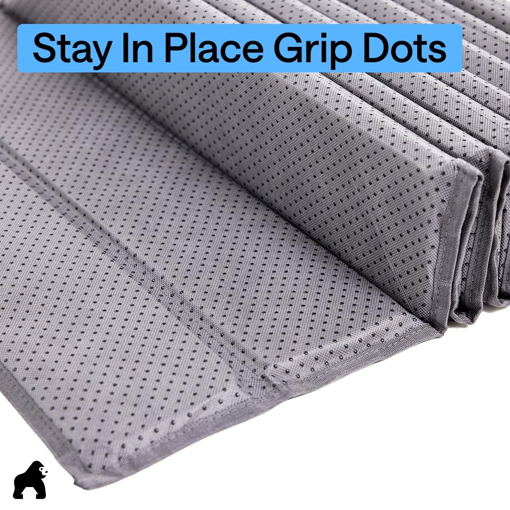 GORILLA GRIP Heavy Duty Couch Cushion Support Board to Fix Sagging Sofas, 21.5 x 54 Loveseat Slip Resistant Thick Boards Add Strong Seat Supports, Replacement Stuffing Firmer Couches Accessories, Grey