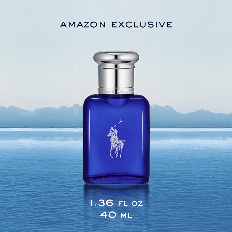 Ralph Lauren Fragrances - Polo Blue Men's Cologne - Aquatic & Fresh Eau de Toilette - Citrus, Sage, Suede Notes