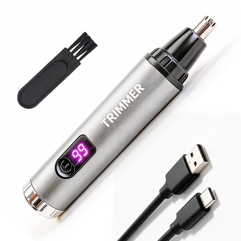 Pemoupnd Ear and Nose Hair Trimmer Clipper,Portable Easy Clean for Men Women