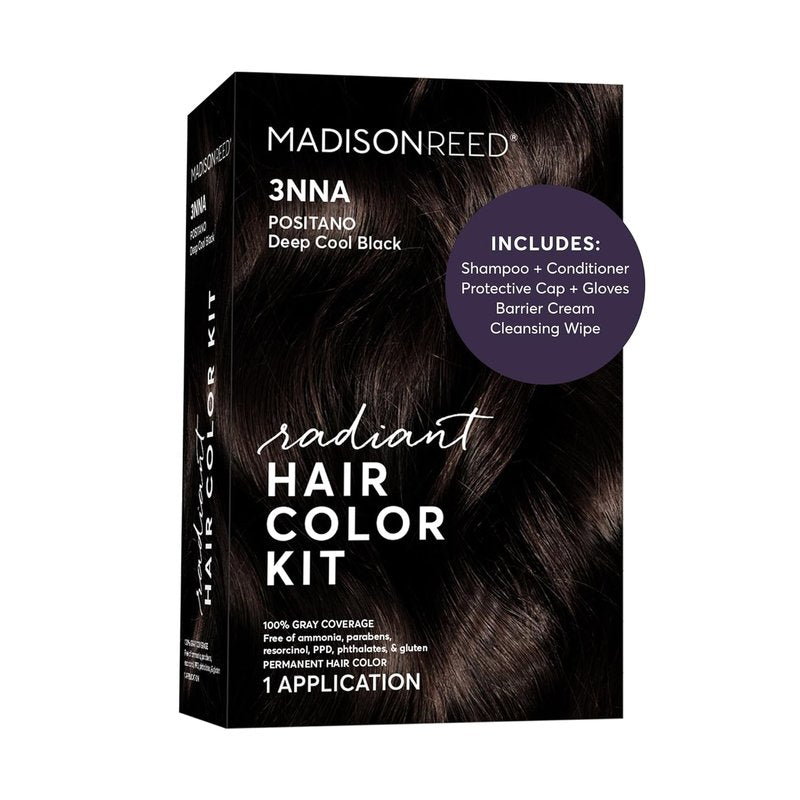 Madison Reed Radiant Hair Color Kit - 3NNA Cool Black-Brown Permanent Dye | PPD-Free, Ammonia-Free, 1 Pack