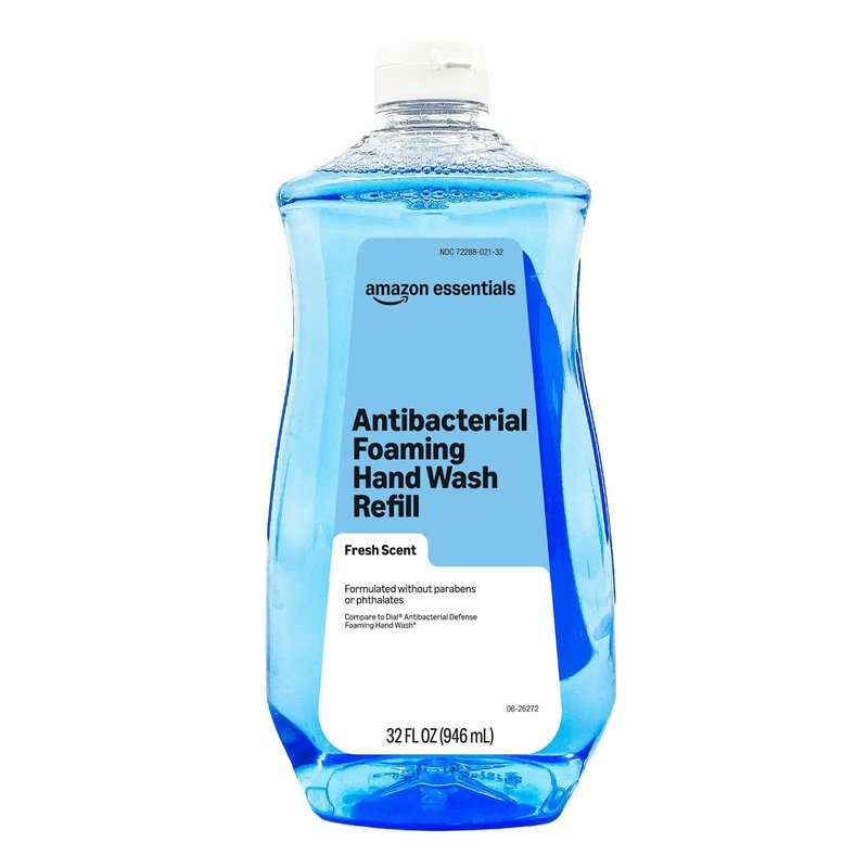 Amazon Essentials Foaming Hand Wash - Antibacterial Formula, Fresh Scent, 32 fl oz Refill