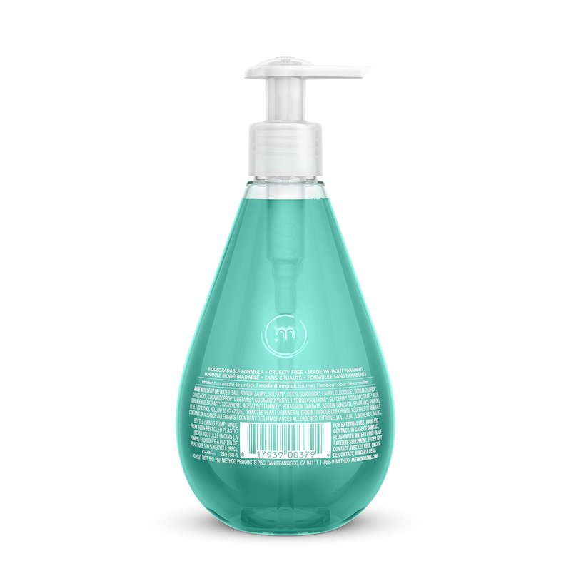 Method Gel Hand Soap, Waterfall, 12 fl oz (Pack of 3)