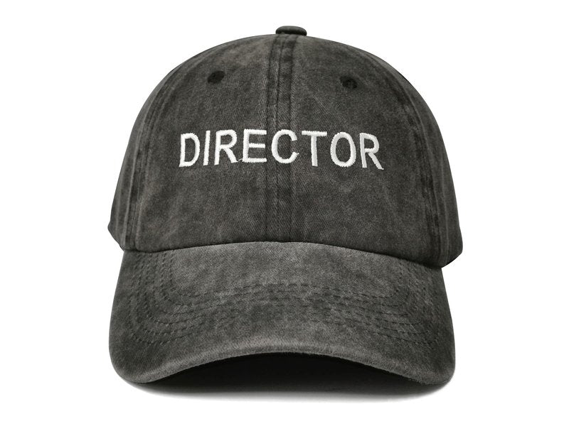 Hepandy Film Movie Director Baseball Cap, Gifts for Men Women, Washed Black Embroidered Cotton Adjustable Dad Hat, Embroidery Snapback Hat