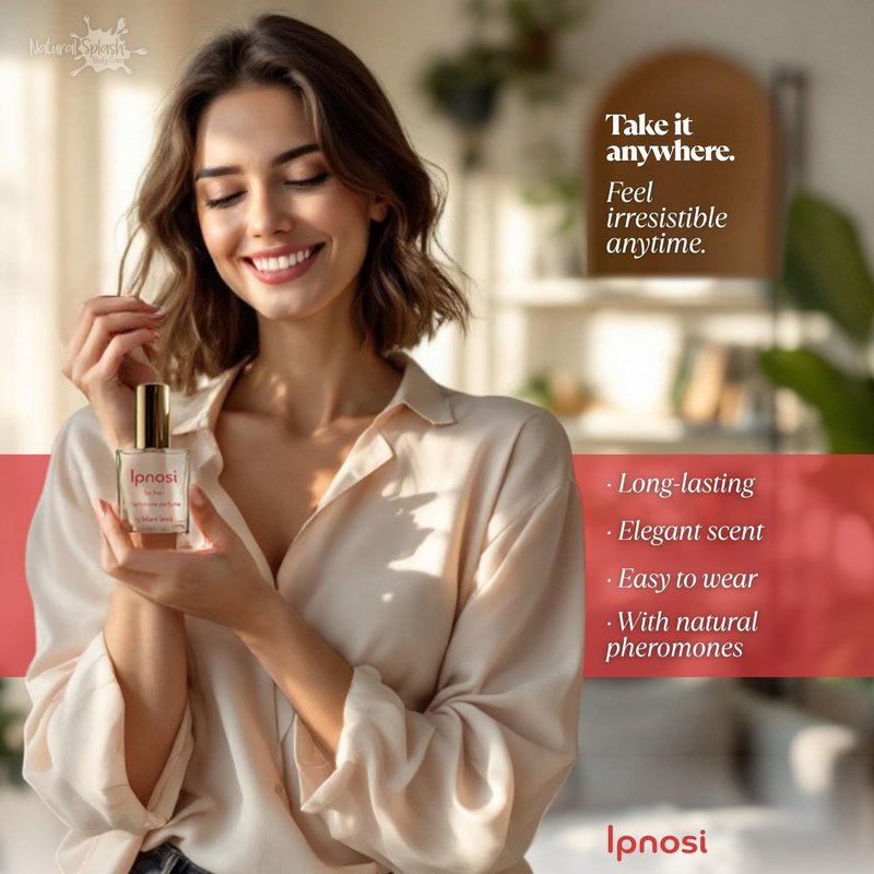 Natural Splash Body Care lpnosi Pheromone Perfume for Women - Long Lasting Chic Scent with Gardenia & Fruity Notes, Confidence-Boosting Spray, Travel-Friendly, 1 fl oz
