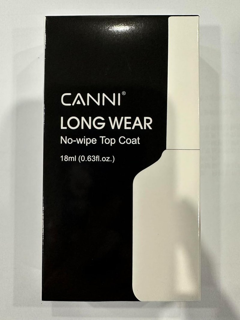 CANNI No Wipe Gel Top Coat - High Gloss, Scratch Resistant, Long Lasting Clear Nail Polish | 18ml