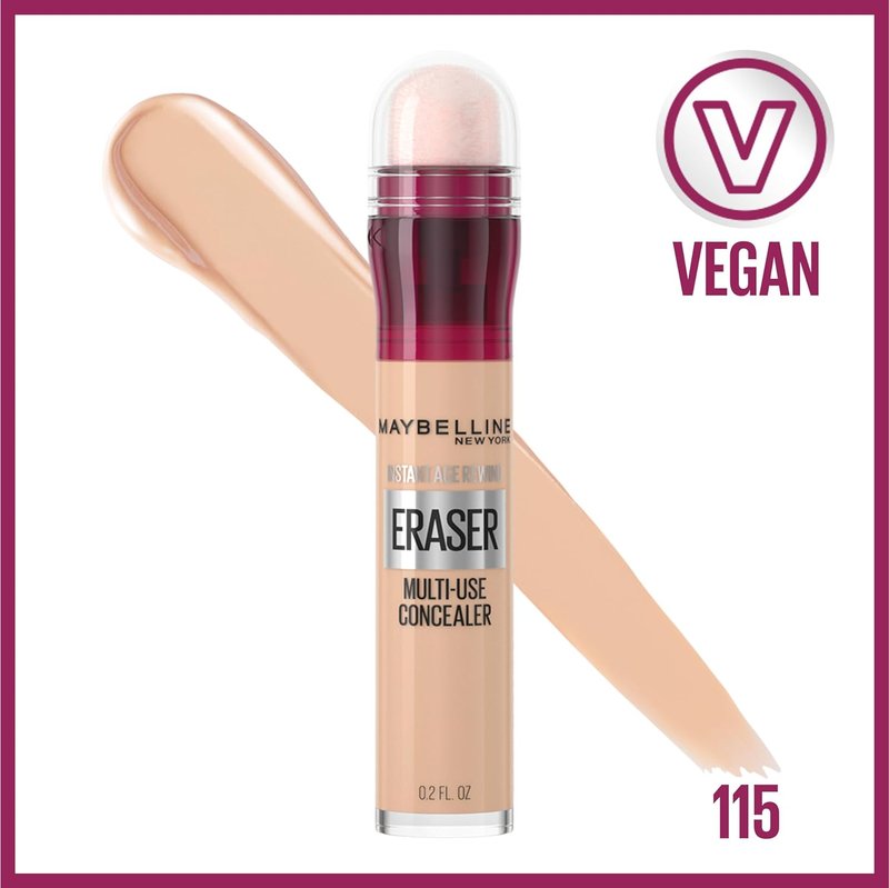 Maybelline Instant Age Rewind Concealer Bundle - Dark Circles Eraser, 121 & 115 Shades