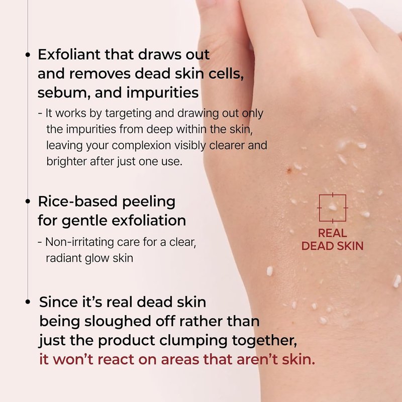 Exfoliating Black Rice Ampoule - AHA BHA Niacinamide Serum for Dead Skin Cells & Blackheads | 2.7 fl. oz. Korean Skin Care