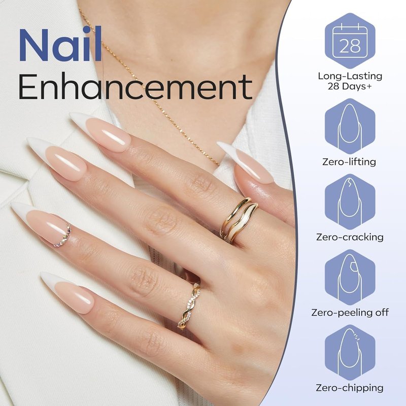 Modelones Gel Top Coat - Clear Glossy Finish No Wipe | 10ML, 2-Pack for Home & Professional Nail Art