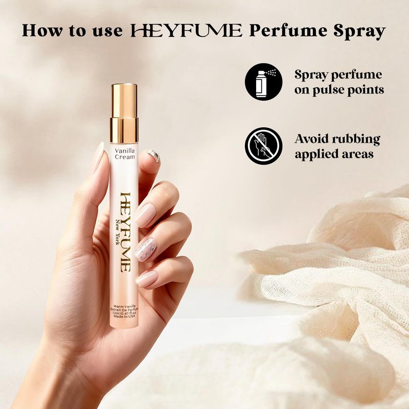 Pheromones Perfumes for Women Mini: Long Lasting Extrait De parfum - Creamy Vanilla Perfume Oil with Citrus Accents & Warm Amber Musk Blend - Strong Intensity Travel Size Spray 0.41 fl Made in USA