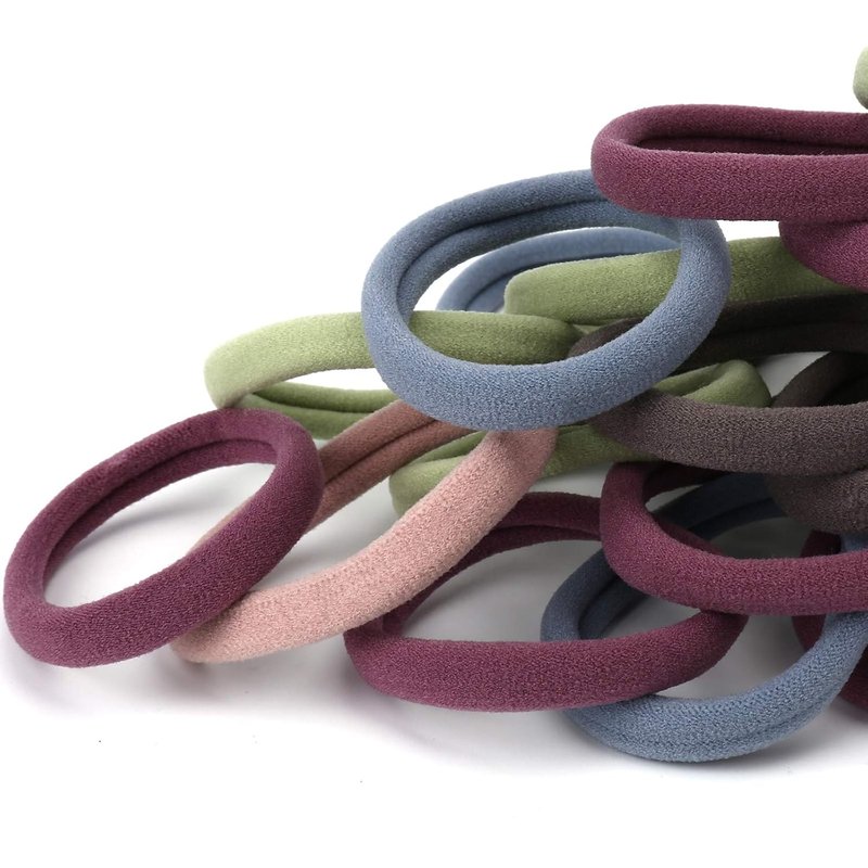 Large Hair Ties - Thick Cotton Seamless Ponytail Holders for Heavy Hair | 50PCS, 2 Inch, 5 Colors