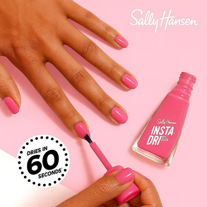 Sally Hansen Insta-Dri Nail Polish | Quick Dry, Long Lasting, Streak-Free Shine | Opaque, Glossy | 433 Hurry Plum | Deep Plum Pink Nail Color