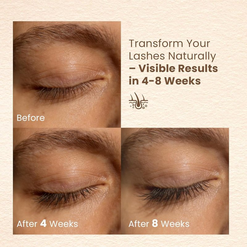 Eyelash Growth Serum - Natural Formula for Longer, Fuller Lashes | Vegan & Cruelty-Free (6ml)