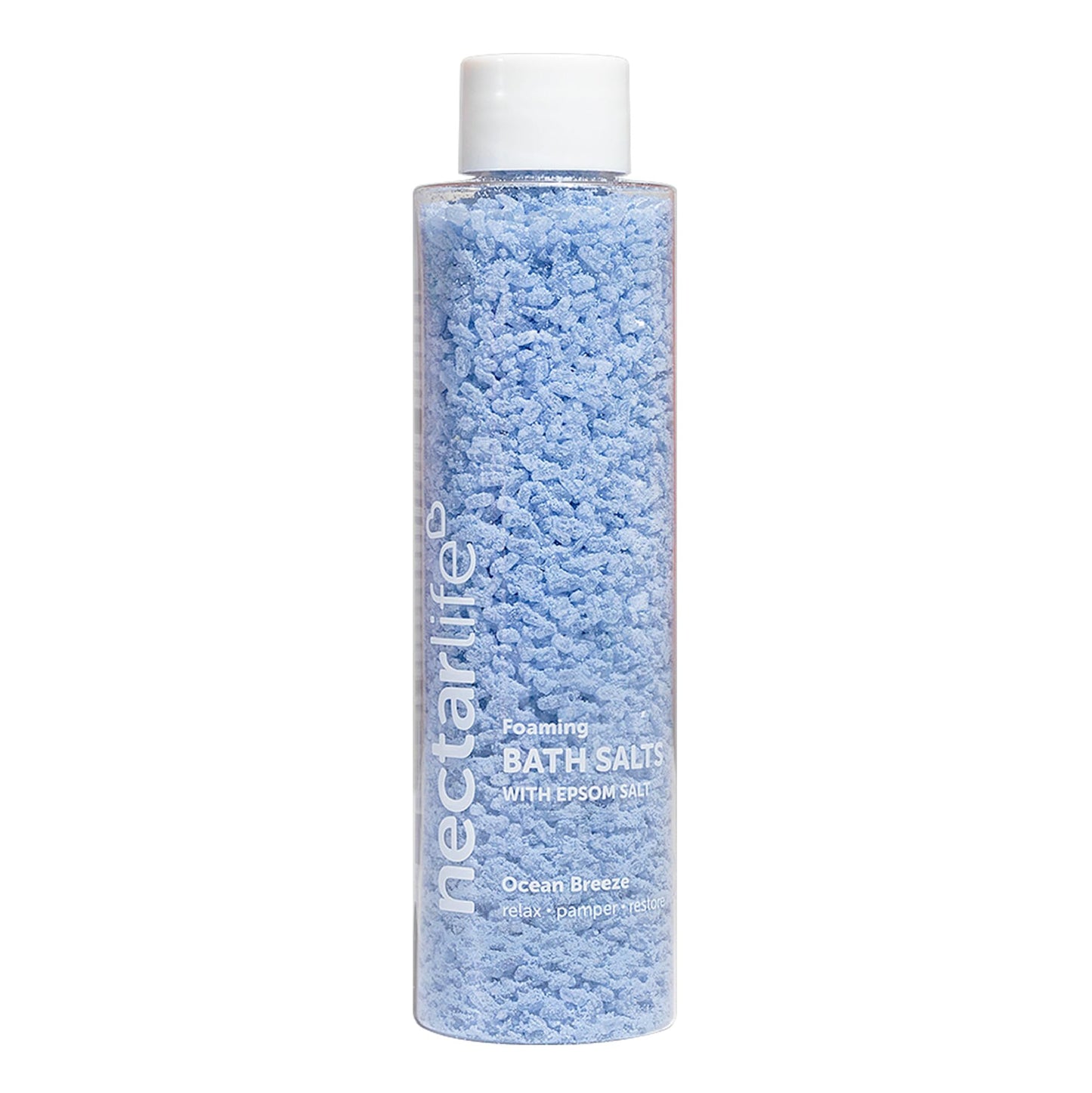 Foaming Bath Salt - Epsom Salts - Peppermint Aromatherapy - 4.6 oz - Moisturizing - Relaxing - Vegan - Paraben Free (Ocean Breeze)