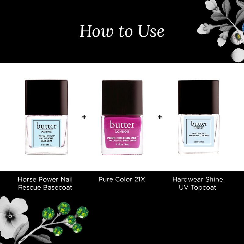 butter LONDON PC21X Nail Lacquer Polish, Afters- Fast-Drying, Long Lasting Gel-Like Finish & Chip-Resistant Nail Lacquer Helps Protects & Strengthens Nails - Vegan & Cruelty-Free