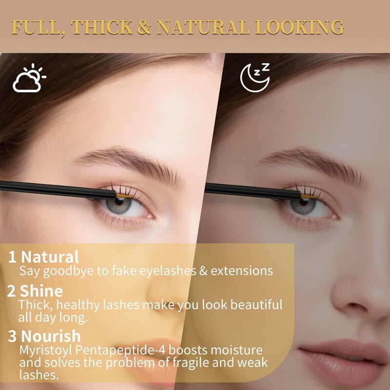 Eyelash Growth Serum - Premium Lash Enhancer for Longer, Thicker Lashes | 5 mL, Sensitive Eyes Formula
