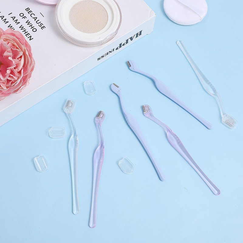 HJZHII 6 Pcs Eyebrow Razor for Women, Mini Eyebrow Razor Trimmer Small Face Razors Lip Hair Remover with Precision Cover Face Razors Eyebrows Shaver Shaving Removal Tool for Women Makeup FaceCare Tool