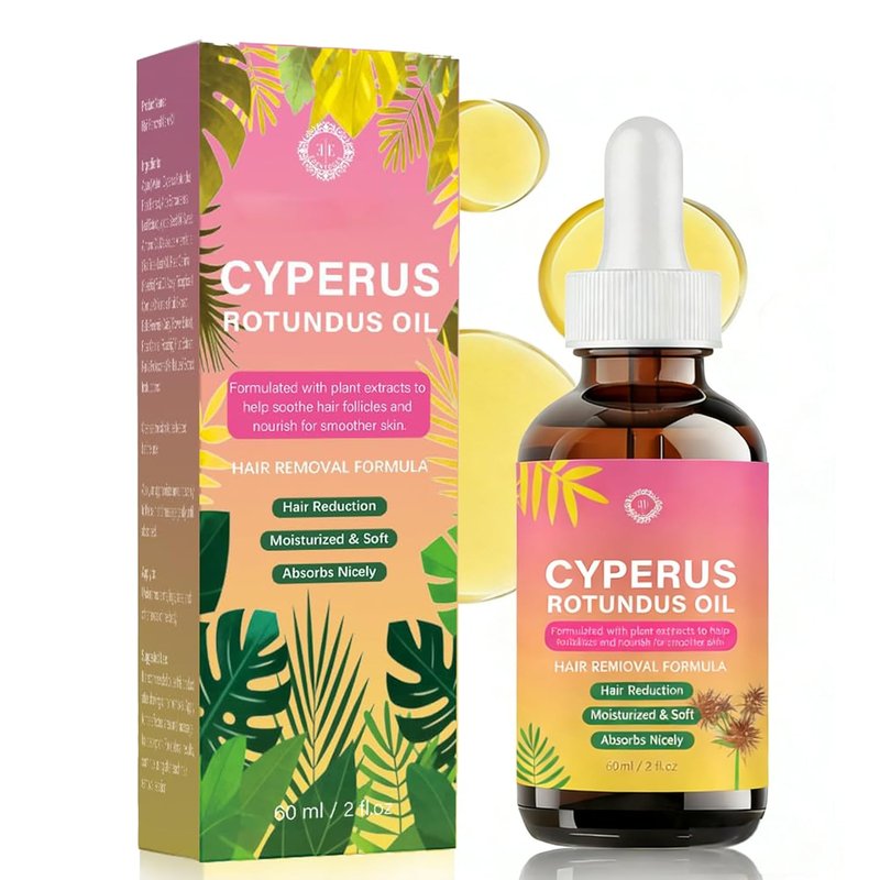 Natural Cyperus Rotundus Oil for Hair Removal - Soothes Skin & Hydrates | 2 fl oz