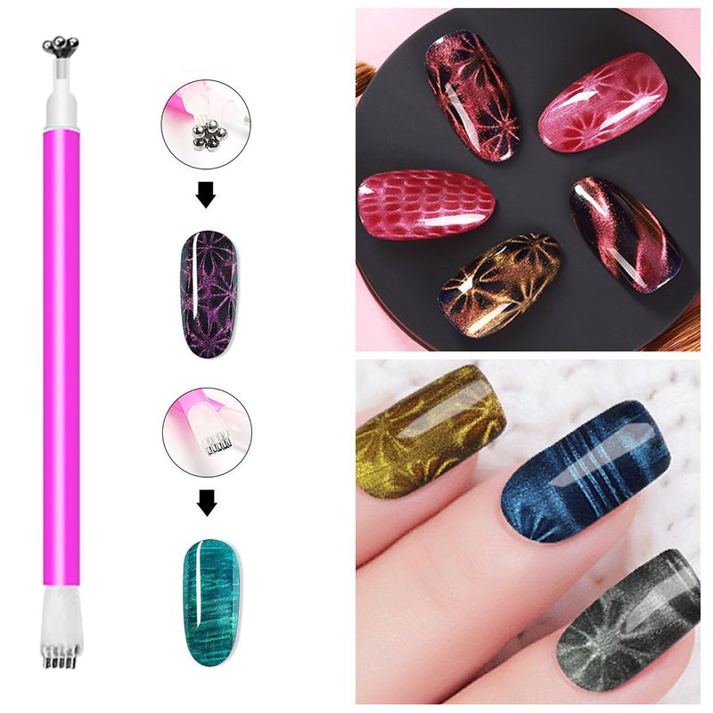 Cat Eye Nail Magnet Pens - 16Pcs Gradient Design Tools for Magnetic Nail Art | Perfect for Women’s Nails